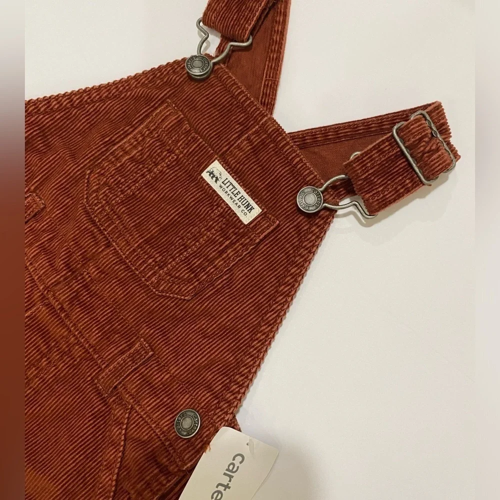🚨NEW🚨CARTERS☁️boys OVERALLS ✨ size: 9M🤎